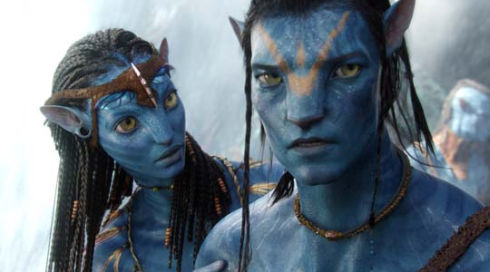 Zoe Saldana und Sam Worthington in «Avatar»