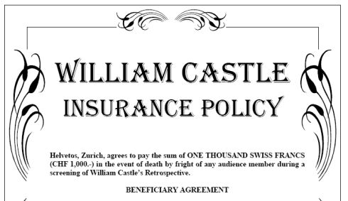 William Castle Insurance Policy