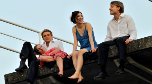 Alexander Fehling, Maria Vogt, Claudia Eisinger und Max Riemelt in «13 Semester»