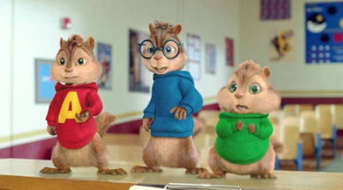 Alvin, Simon und Theodore in «Alvin and the Chipmunks 2»