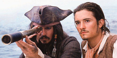 Johnny Depp und Orlando Bloom in «Pirates of the Caribbean: The Curse of the Black Pearl»