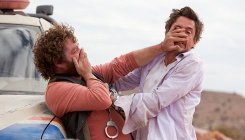 Zach Galifianakis und Robert Downey Jr. in «Due Date»