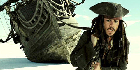 Johnny Depp in «Pirates of the Caribbean: At World's End»