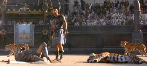 Sven-Ole Thorsen und Russell Crowe in «Gladiator»