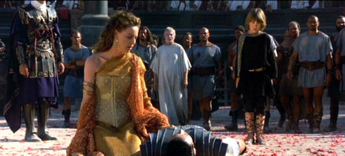 Tomas Arana, Connie Nielsen, Russell Crowe, Derek Jacobi und Spencer Treat Clark in «Gladiator»