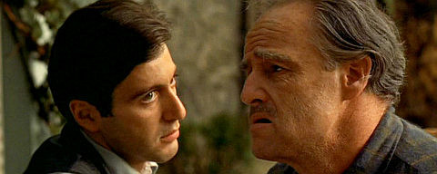 Al Pacino und Marlon Brando in «The Godfather»