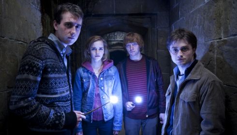 Matthew Lewis, Emma Watson, Rupert Grint und Daniel Radcliffe in «Harry Potter and the Deathly Hallows Part 2»