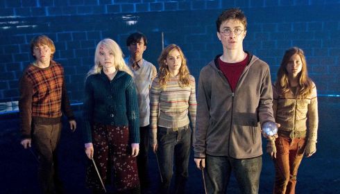 Rupert Grint, Evanna Lynch, Matthew Lewis, Emma Watson, Daniel Radcliffe und Bonnie Wright in «Harry Potter and the Order of the Phoenix»