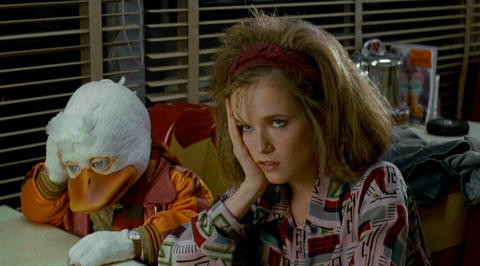 Howard und Lea Thompson in «Howard the Duck»