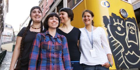 Claudia Röthlin, Franziska Meyer, Irmgard Walthert und Anja Kofmel