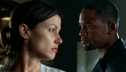 Bridget Moynahan und Will Smith in «I, Robot»