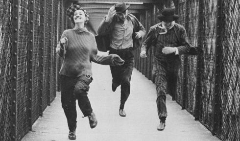 Jeanne Moreau, Oskar Werner und Henri Serre in «Jules et Jim»