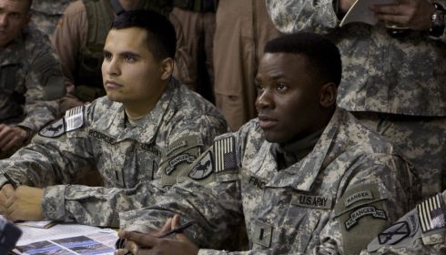 Michael Peña und Derek Luke in «Lions for Lambs»