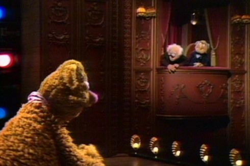 Fozzy Bear und Statler & Waldorf in «The Muppet Show»