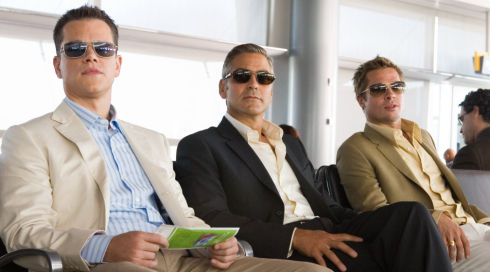 Matt Damon, George Clooney und Brad Pitt in «Ocean's Thirteen»