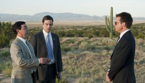 Joe Lo Truglio, Bill Hader und Jason Bateman in «Paul»