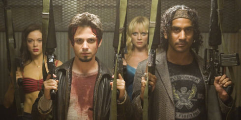 Rose McGowan, Freddy Rodríguez, Marley Shelton und Naveen Andrews in «Planet Terror»