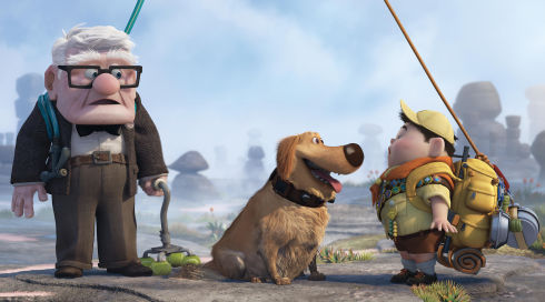 Carl, Dug und Russell in «Up»