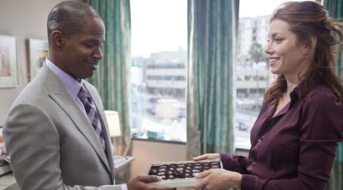 Jamie Foxx und Jessica Biel in «Valentine's Day»