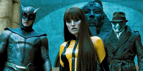 Patrick Wilson, Malin Akerman und Jackie Earle Haley in «Watchmen»